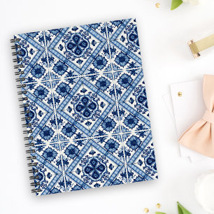 Mittelmeer-Fliesen, Portugal, Azulejo, Majolica Notizblock