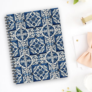 Mittelmeer-Fliesen, Portugal, Azulejo, Majolica Notizbuch