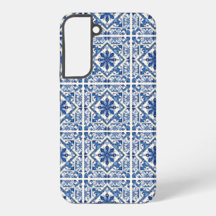 Mittelmeer-Fliesen, Portugal, Azulejo, Majolica Samsung Galaxy Hülle