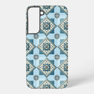 Mittelmeer-Fliesen, Portugal, Azulejo, Majolica Samsung Galaxy Hülle