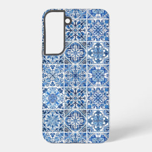 Mittelmeer-Fliesen, Portugal, Azulejo, Majolica Samsung Galaxy Hülle