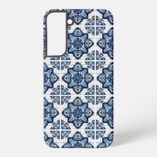 Mittelmeer-Fliesen, Portugal, Azulejo, Majolica Samsung Galaxy Hülle