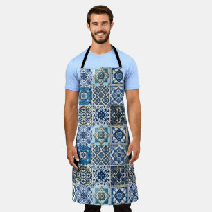 Mittelmeer-Fliesen, Portugal, Azulejo, Majolica Schürze