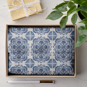 Mittelmeer-Fliesen, Portugal, Azulejo, Majolica Seidenpapier