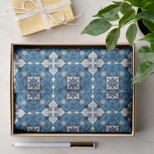 Mittelmeer-Fliesen, Portugal, Azulejo, Majolica Seidenpapier
