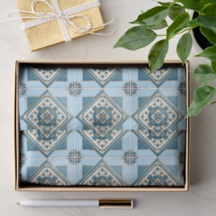 Mittelmeer-Fliesen, Portugal, Azulejo, Majolica Seidenpapier