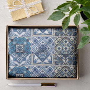 Mittelmeer-Fliesen, Portugal, Azulejo, Majolica Seidenpapier