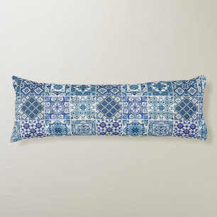 Mittelmeer-Fliesen, Portugal, Azulejo, Majolica Seitenschläferkissen