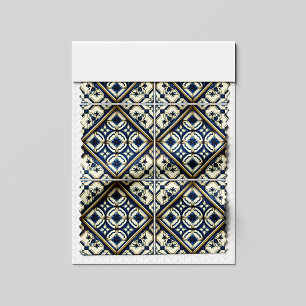 Mittelmeer-Fliesen, Portugal, Azulejo, Majolica Stoff