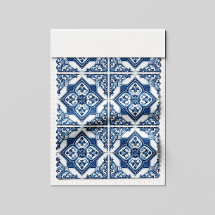 Mittelmeer-Fliesen, Portugal, Azulejo, Majolica Stoff
