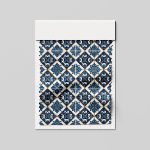 Mittelmeer-Fliesen, Portugal, Azulejo, Majolica Stoff