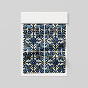 Mittelmeer-Fliesen, Portugal, Azulejo, Majolica Stoff