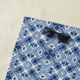 Mittelmeer-Fliesen, Portugal, Azulejo, Majolica Strandtuch