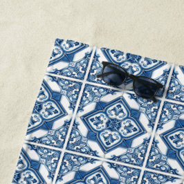Mittelmeer-Fliesen, Portugal, Azulejo, Majolica Strandtuch