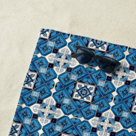 Mittelmeer-Fliesen, Portugal, Azulejo, Majolica Strandtuch