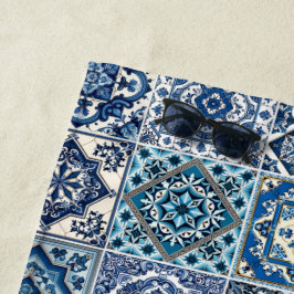 Mittelmeer-Fliesen, Portugal, Azulejo, Majolica Strandtuch