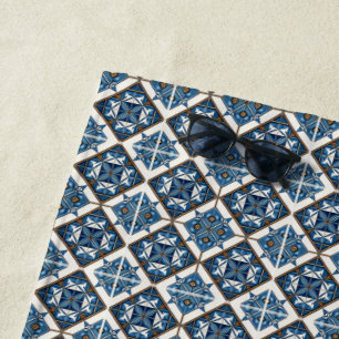 Mittelmeer-Fliesen, Portugal, Azulejo, Majolica Strandtuch
