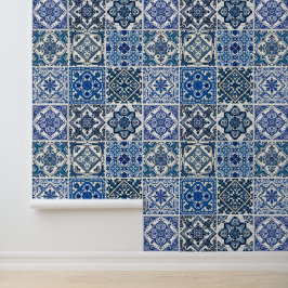 Mittelmeer-Fliesen, Portugal, Azulejo, Majolica Tapete