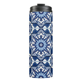 Mittelmeer-Fliesen, Portugal, Azulejo, Majolica Thermosbecher