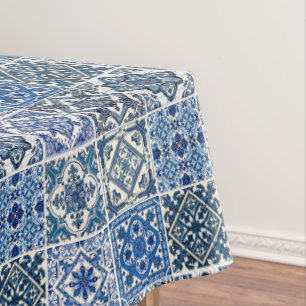 Mittelmeer-Fliesen, Portugal, Azulejo, Majolica Tischdecke