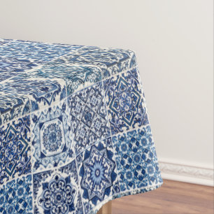 Mittelmeer-Fliesen, Portugal, Azulejo, Majolica Tischdecke