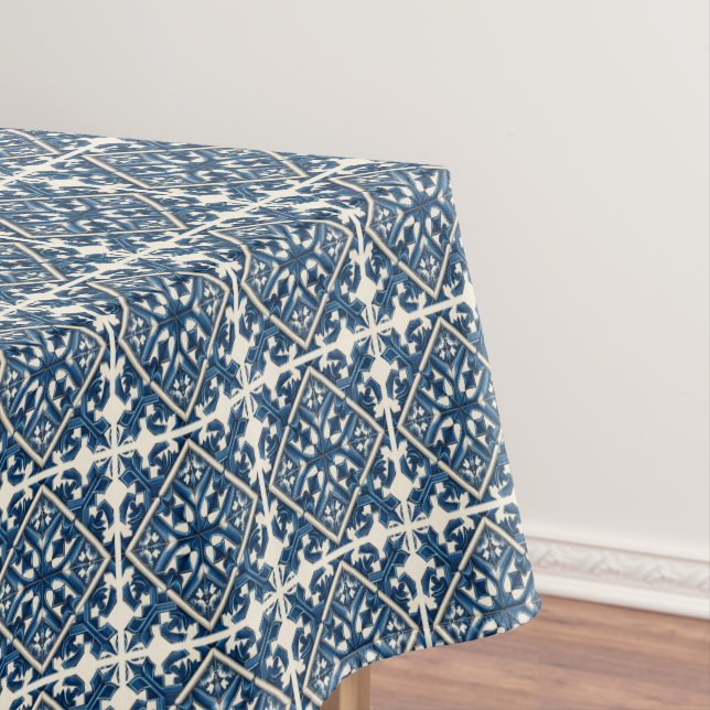 Mittelmeer-Fliesen, Portugal, Azulejo, Majolica Tischdecke (Beispiel)