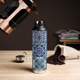 Mittelmeer-Fliesen, Portugal, Azulejo, Majolica Trinkflasche