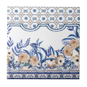 Mittelmeer Floral Fliese
