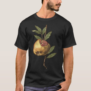 Mittelmeer-Granatapfelfrucht und Samen Vektor A T-Shirt
