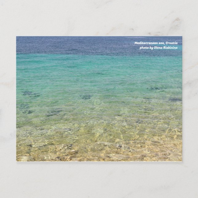 Mittelmeer, Kroatien. Postkarte (Vorderseite)
