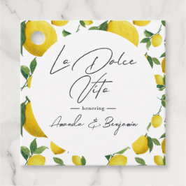 Mittelmeer La Dolce Vita Lemon Hochzeit Geschenkanhänger