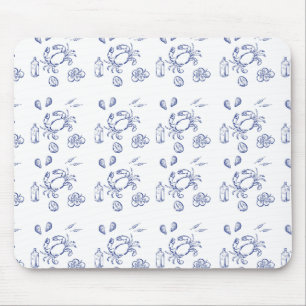 Mittelmeer-Lebensumriss Mousepad