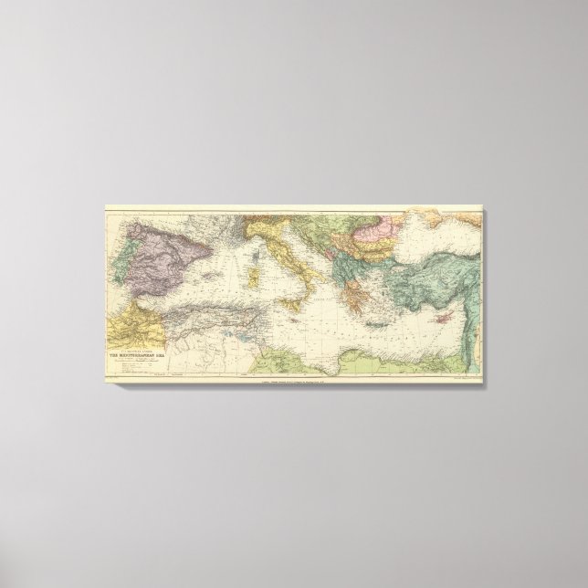 Mittelmeer Leinwanddruck (Vorderseite)