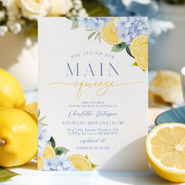 Mittelmeer-Lemon Hochzeitsdusche Einladung