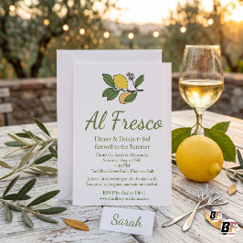 Mittelmeer-Limonen-Al-Fresco-Sommer-Dinnerparty Einladung