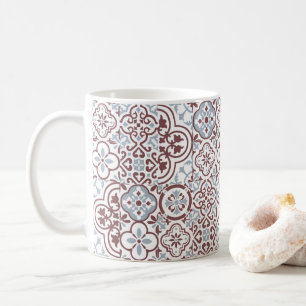 Mittelmeer-Marokkanisches Fliesenmuster Kaffeetasse