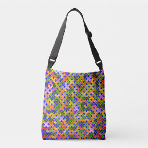 Mittelmeer-Mosaik-Crossbody-Beutel Tragetaschen Mit Langen Trägern
