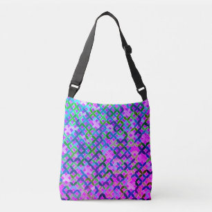 Mittelmeer-Mosaik-Crossbody-Beutel Tragetaschen Mit Langen Trägern