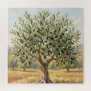 Mittelmeer Olivenbaum Landschaft Puzzle