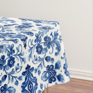 Mittelmeer-Portugiesische Blaue Fliese Tischdecke