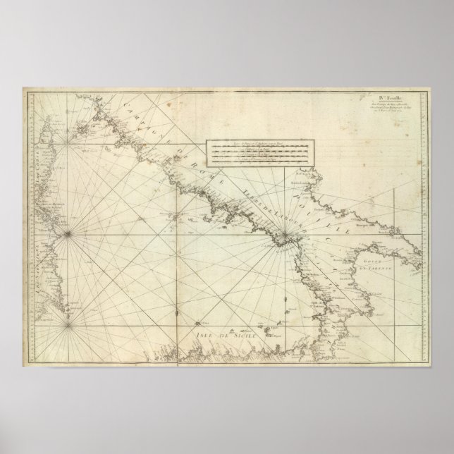 Mittelmeer Poster (Vorne)