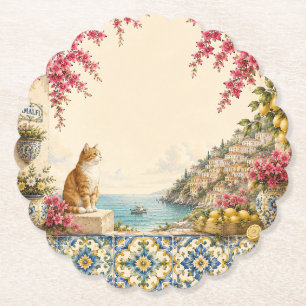 Mittelmeer-Rückzug Katze Küstenparty-Dekoration Untersetzer