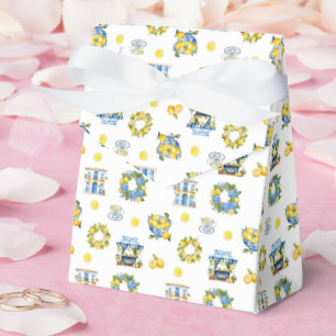 Mittelmeer-Sommer-Limonenmuster  Geschenkschachtel