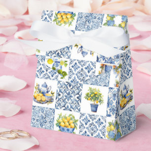 Mittelmeer Sommerlemon Muster Geschenkschachtel