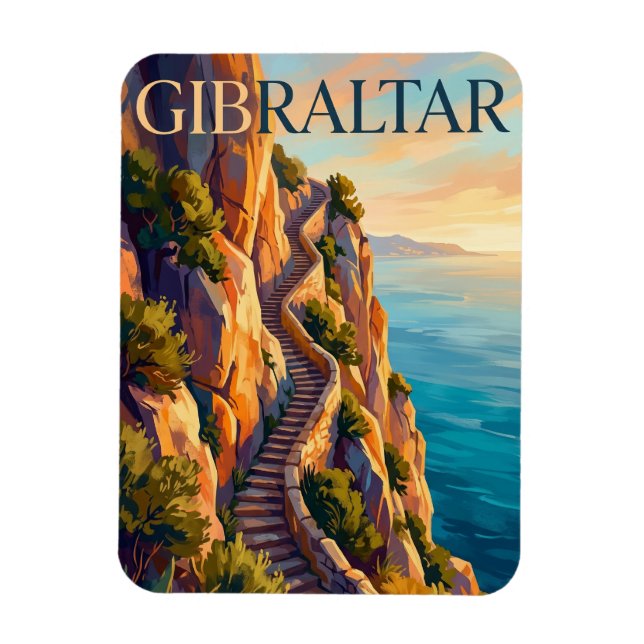 Mittelmeer-Stufen, Gibraltar, Oberer Felsen Magnet (Vertikal)