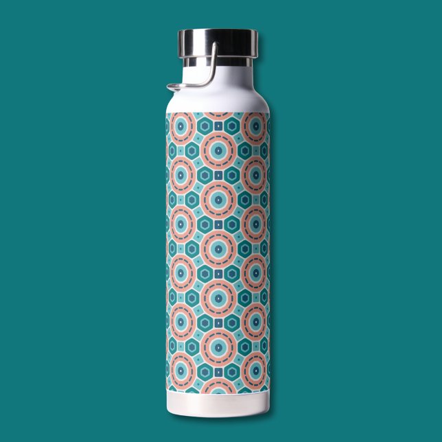 Mittelmeer Summer Vibes Geometric Muster Trinkflasche (Von Creator hochgeladen)