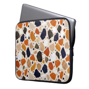 Mittelmeer-Terrazzo-Abstraktdesign Laptopschutzhülle