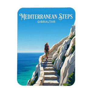 Mittelmeer-Treppe, Oberer Felsen, Gibraltar Magnet
