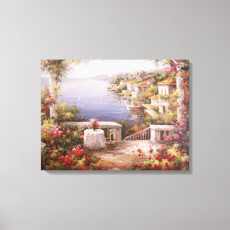 Mittelmeer-Villa Leinwanddruck
