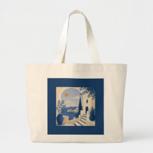 Mittelmeer-Villa-Szene Elegante Tasche